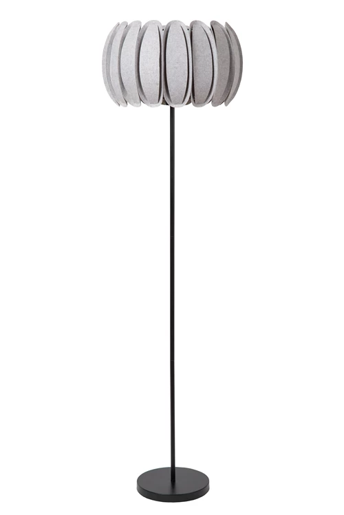 Lucide SPENCER - Floor lamp - Ø 40 cm - 1xE27 - Grey - turned off